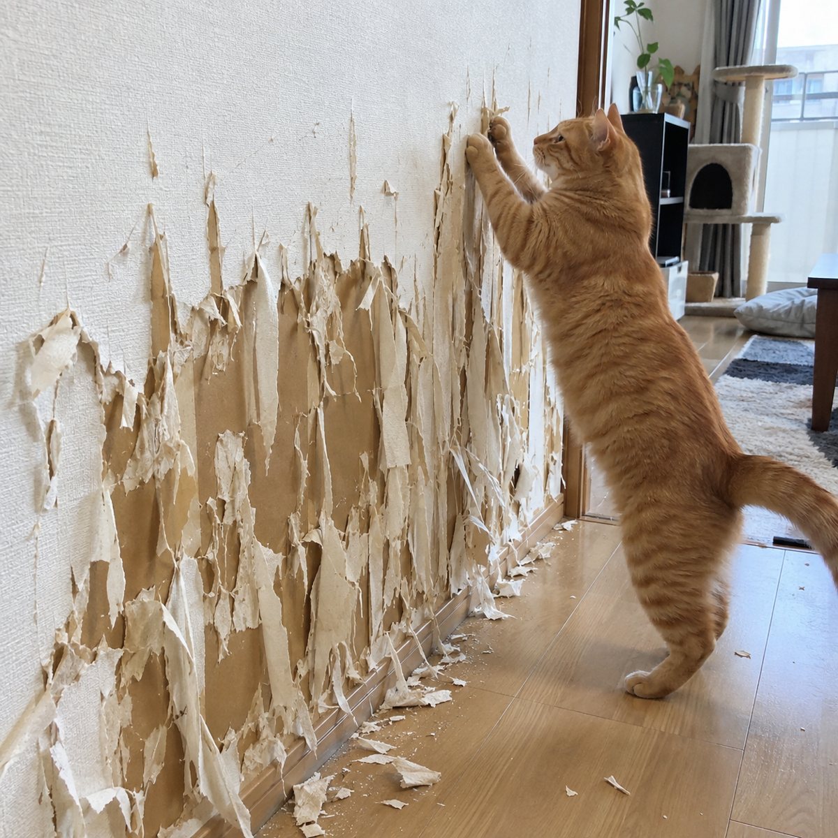 ボロボロの壁紙