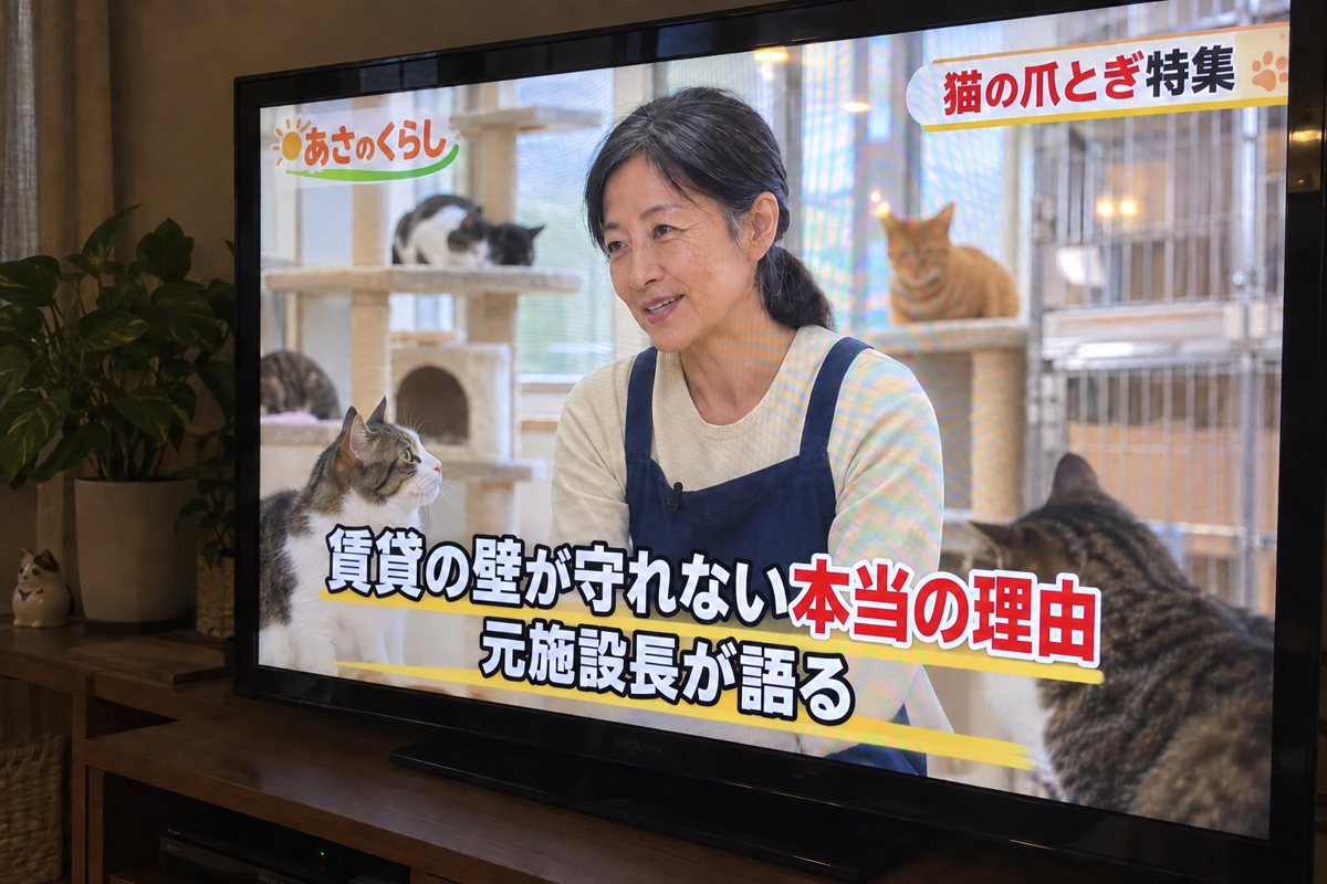 朝の情報番組で紹介される水野さん