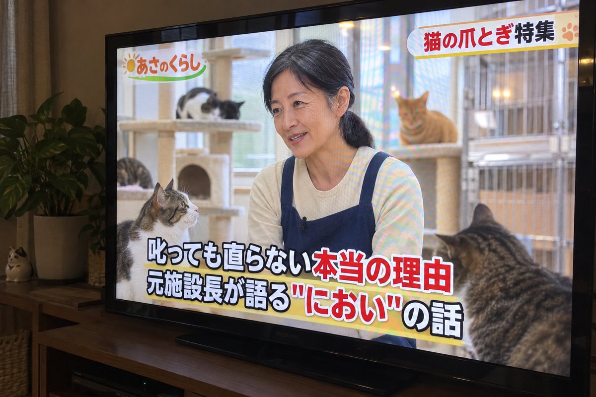 朝の情報番組で紹介される水野さん