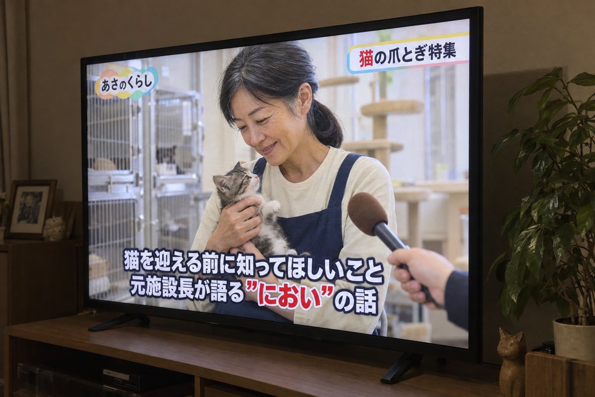 朝の情報番組で紹介される水野さん